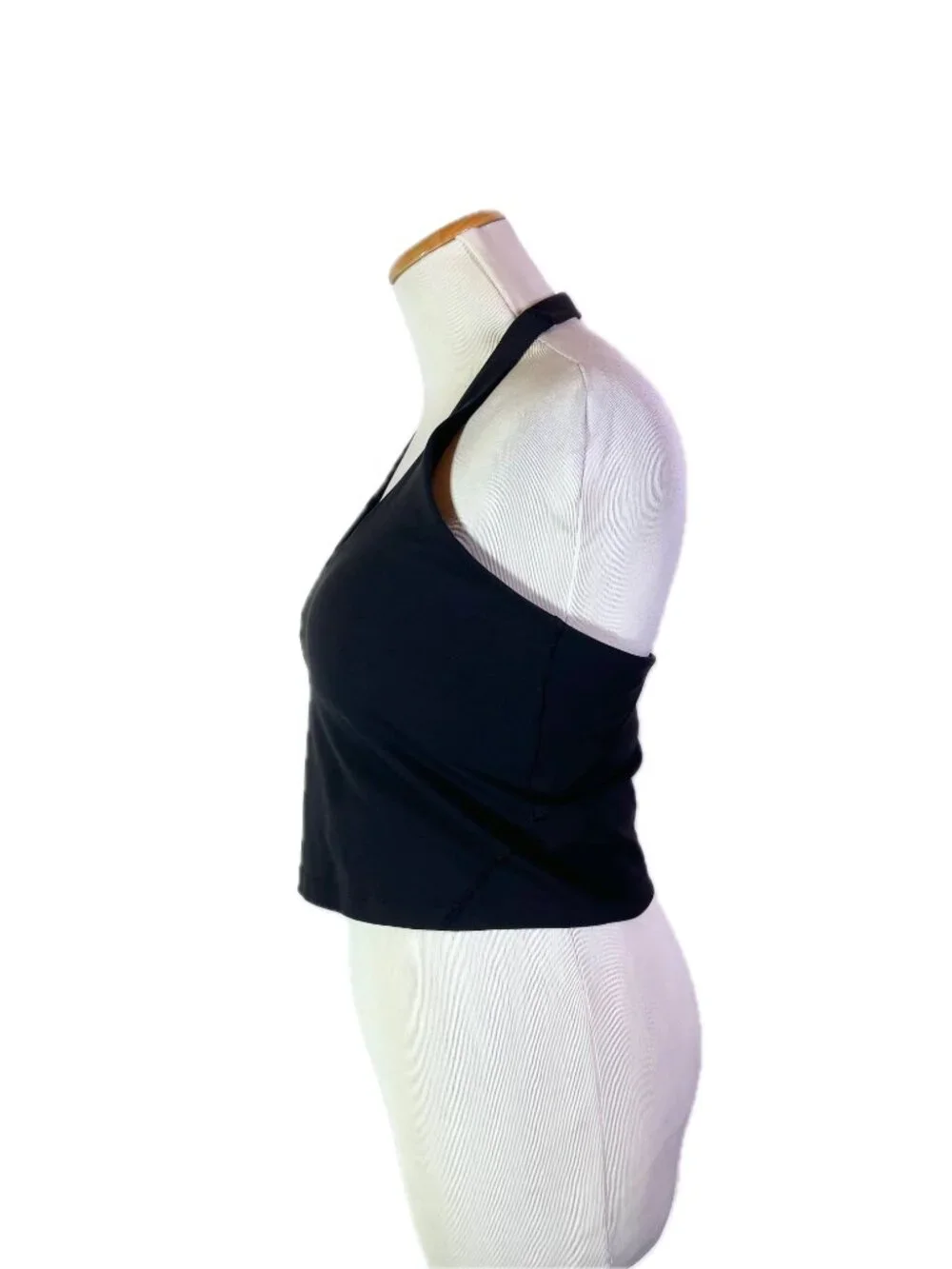 Lululemon Size 10 Align Halter Tank Top Built-in Bra Black W1ED5S